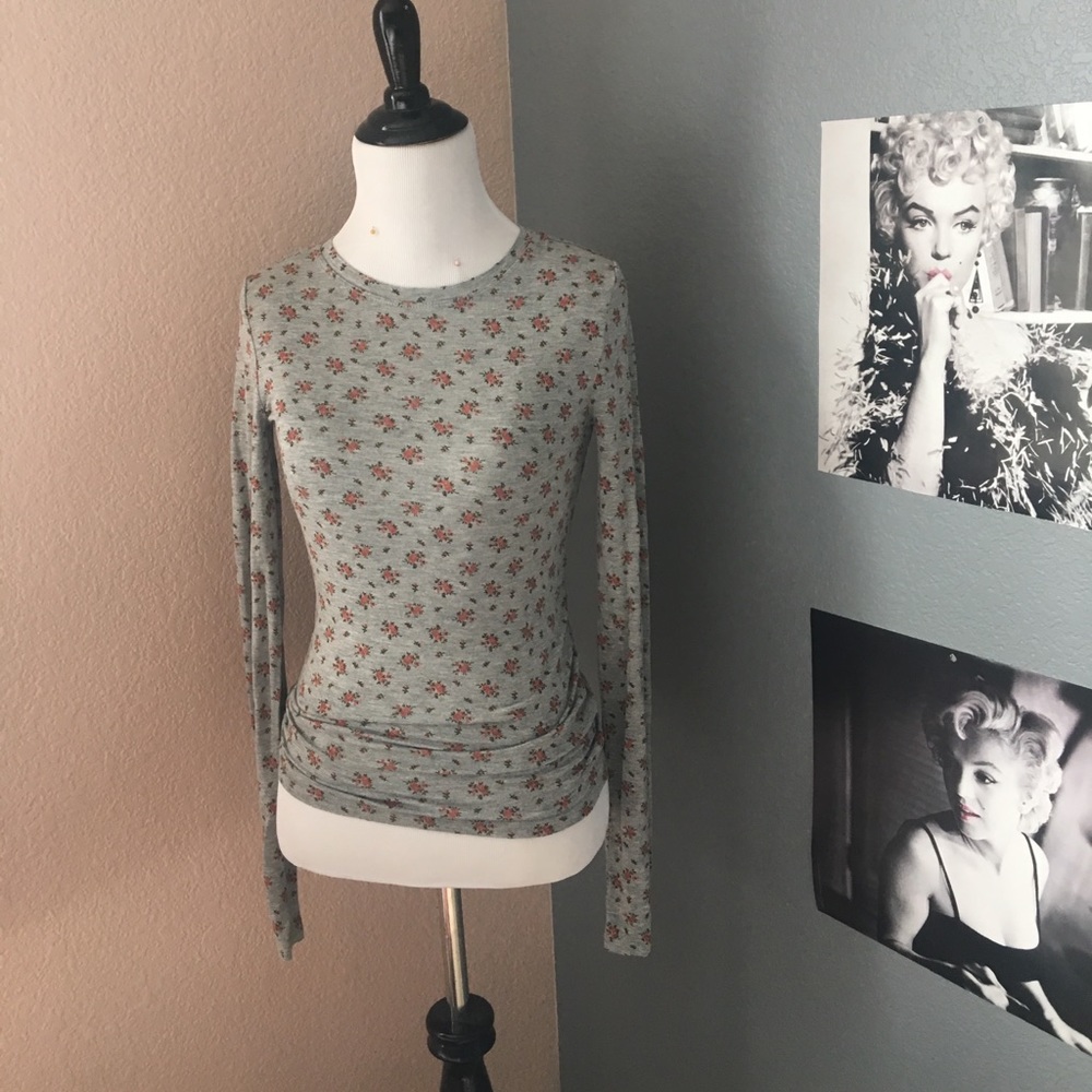 Long sleeved floral shirt
